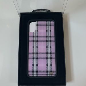 purple plaid wildflower case